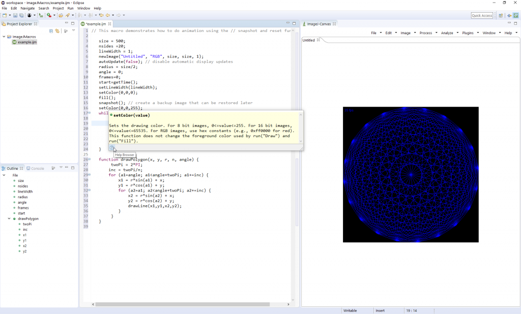 ImageJ plugin with new Eclipse macro editor released – Bio7